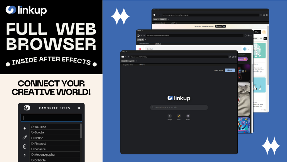Linkup v1.5.0 内置网页浏览器面板