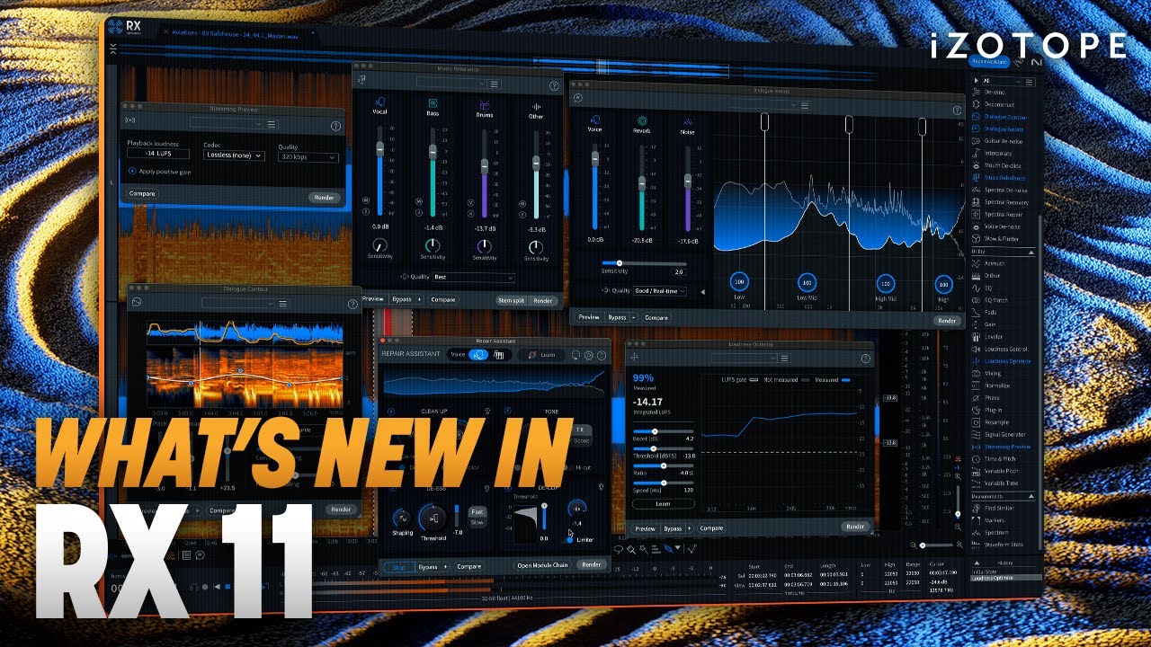 iZotope &ndash; RX 11 Audio Editor Advanced 11.3.0 音频修复与母带处理终极套件 