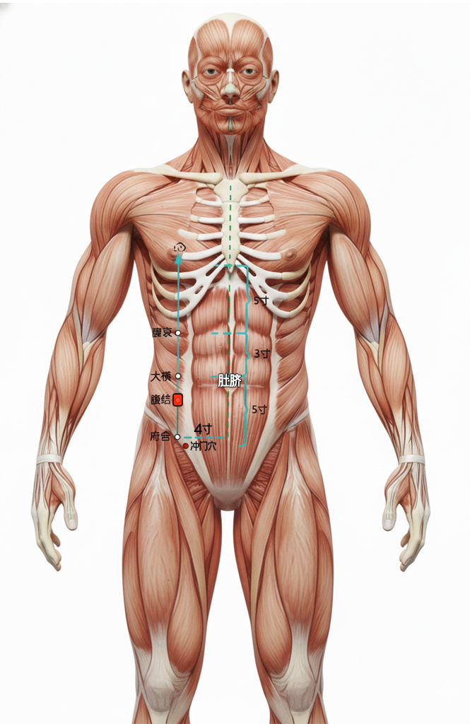 腹结穴 / SP-14 / fujie / Abdominal Bind
