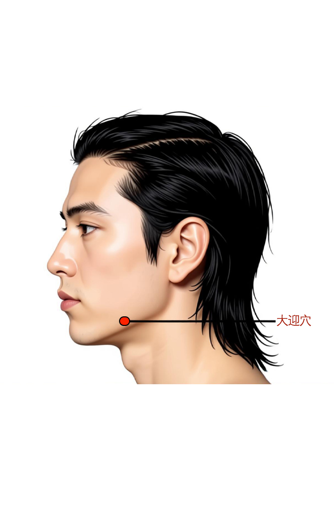 大迎穴 / ST-5 / Daying / Great Reception