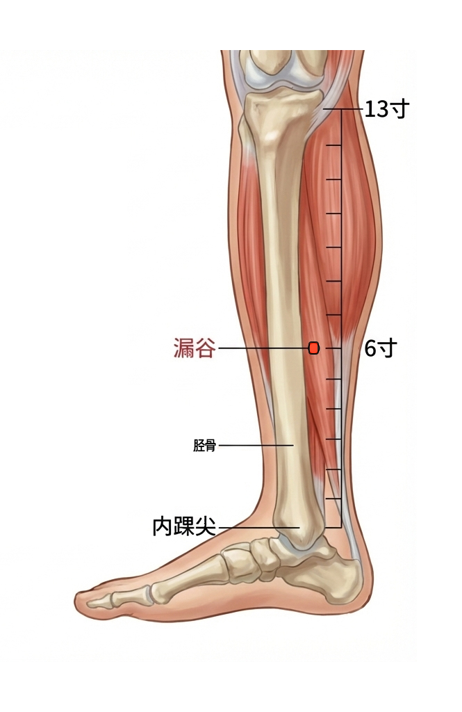 漏谷穴 / SP7 / Lougu / Leaking Valley