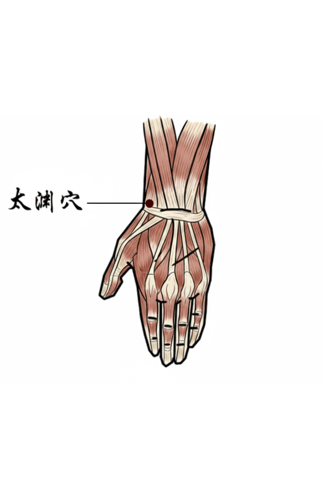 太渊穴 / LU-9 / Taiyuan / Great Abyss /输穴（Shu-Stream Point）/ 原穴（Yuan-Source Point）