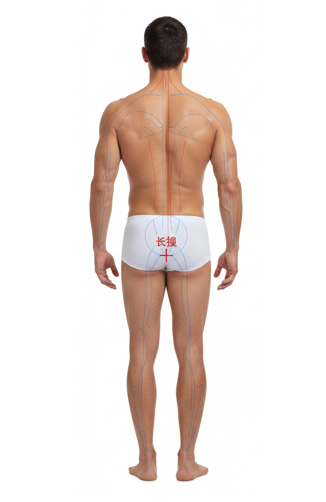 长强穴 / Changqiang (GV1 / Long Strong）